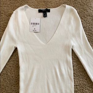 NWT Forever 21 Ribbed Sweater, Size Small